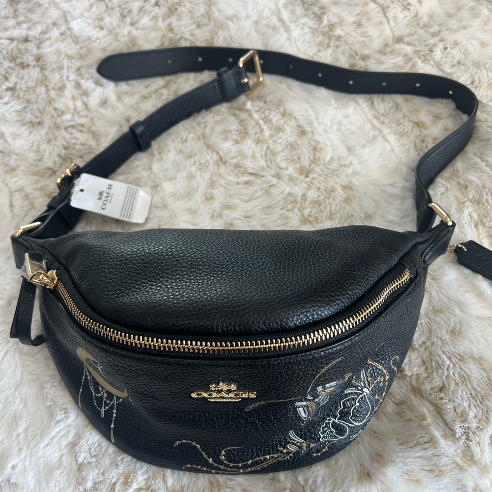 Coach Black Leather Women's Bag